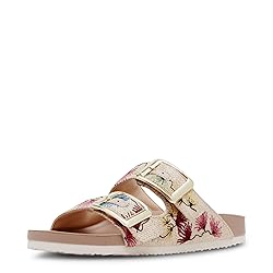 Madden Girl Women's Bodiee Slide Sandal, Raffia