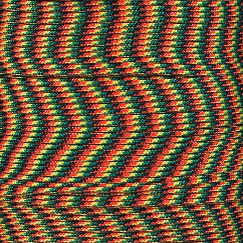 Paracord Planet 43kg Paracord – 1 Strand Type I Parachute Cord for Outdoors and DIY – Jamaican (30 m)