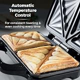 Tower Deep Fill Sandwich Maker 900W Rose Gold T27013RG with 4 Moulds view 5