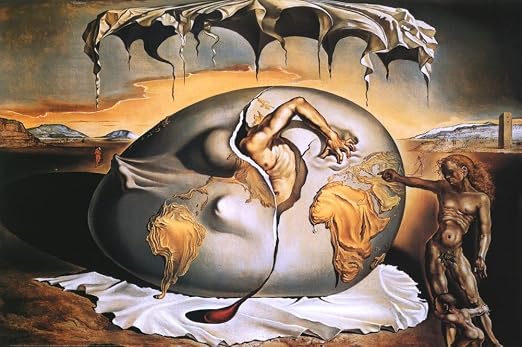 Salvador Dali – Geopoliticus Child Watching the Birth of the New Man c.1943 - Salvador Dali Poster Print (91.44 x 60.96 cm): Amazon.co.uk: Welcome