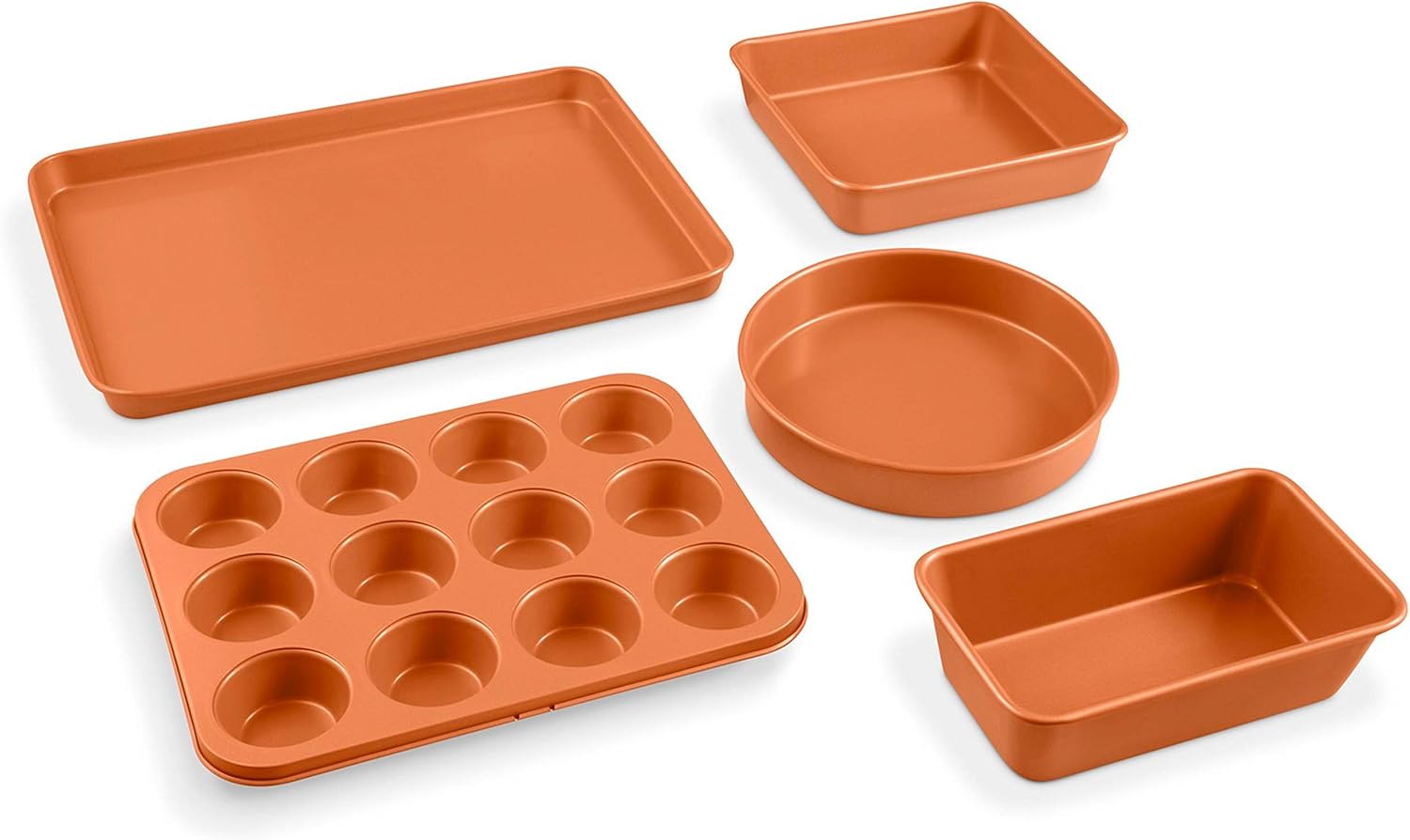 Gotham Steel Cookware + Bakeware Set with Nonstick Durable Ceramic Copper Coating – Includes Skillets, Stock Pots, Deep Square Fry Basket, Cookie Sheet and Baking Pans, 20 Piece, Graphite: Kitchen & Dining