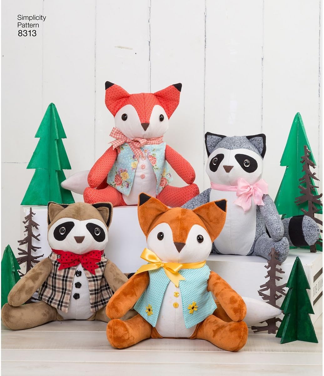 stuffed raccoon pattern