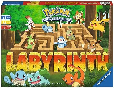 Ravensburger Pokémon Labyrinth Moving Maze Board Game 2–4 Players