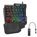 CHONCHOW One Handed Gaming Keyboard Rainbow LED