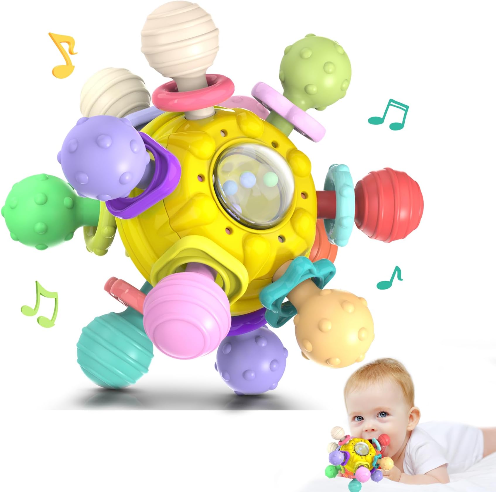 Baby Sensory Teething Toys Montessori Toys Baby Teethers Infant