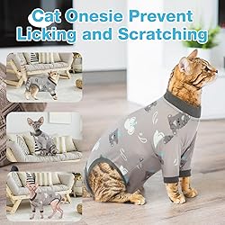 Cat Scratch Post DENTRUN Cat Surgery Recovery Suit Professional