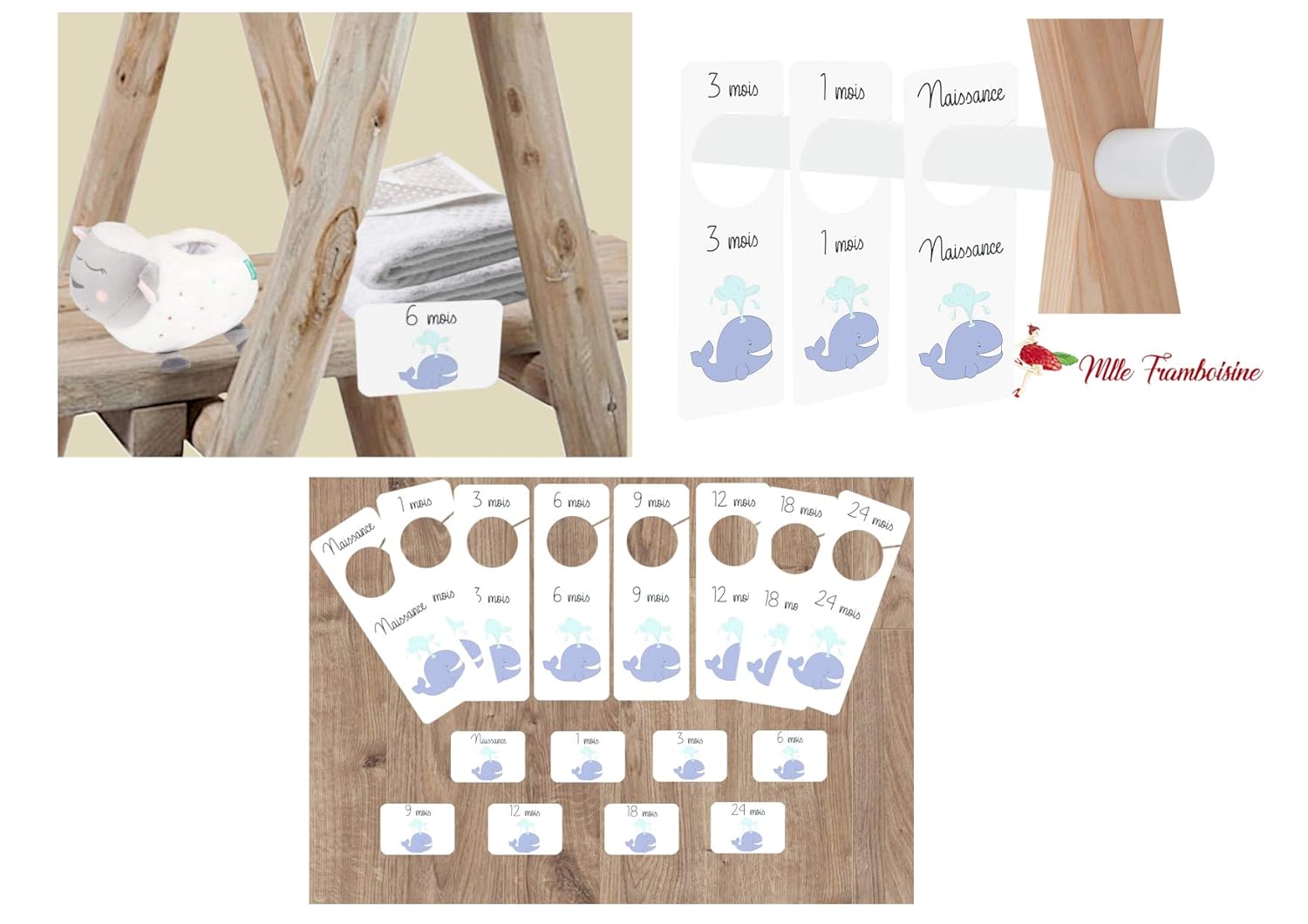 Kit De Separateurs De Taille Pour Penderie Et Etiquettes De Taille Baleine Decoration Chambre Bebe Produits Handmade Chambre D Enfant