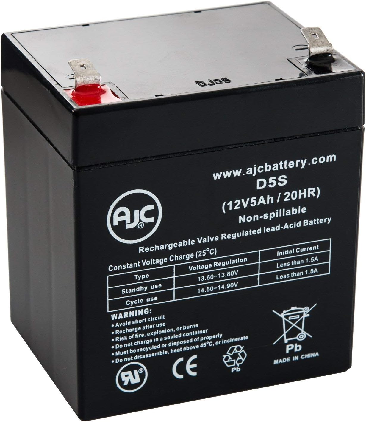 Minuteman Enterprise E1100 12V 5Ah UPS Battery - This is an AJC Brand Replacement