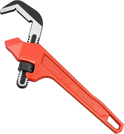 MAXPOWER 300mm 12-Inch Offset Adjustable Hex Pipe Wrench for Square Nuts