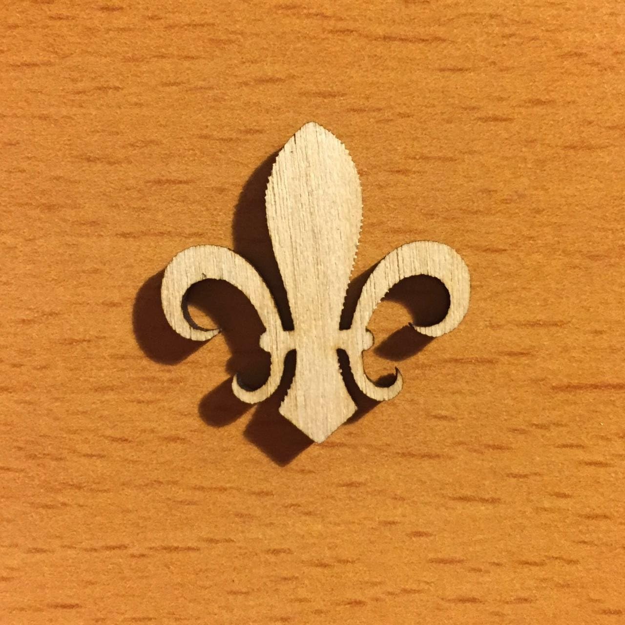Fleur De Lis Quebec Laser Cut Wood || Unfinished DIY Projects || Unpainted Wood Shape Craft || WS37 (5pcs x 1'')