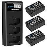 Artman NP-FW50 Battery 3-Pack and Upgraded 3-Slot