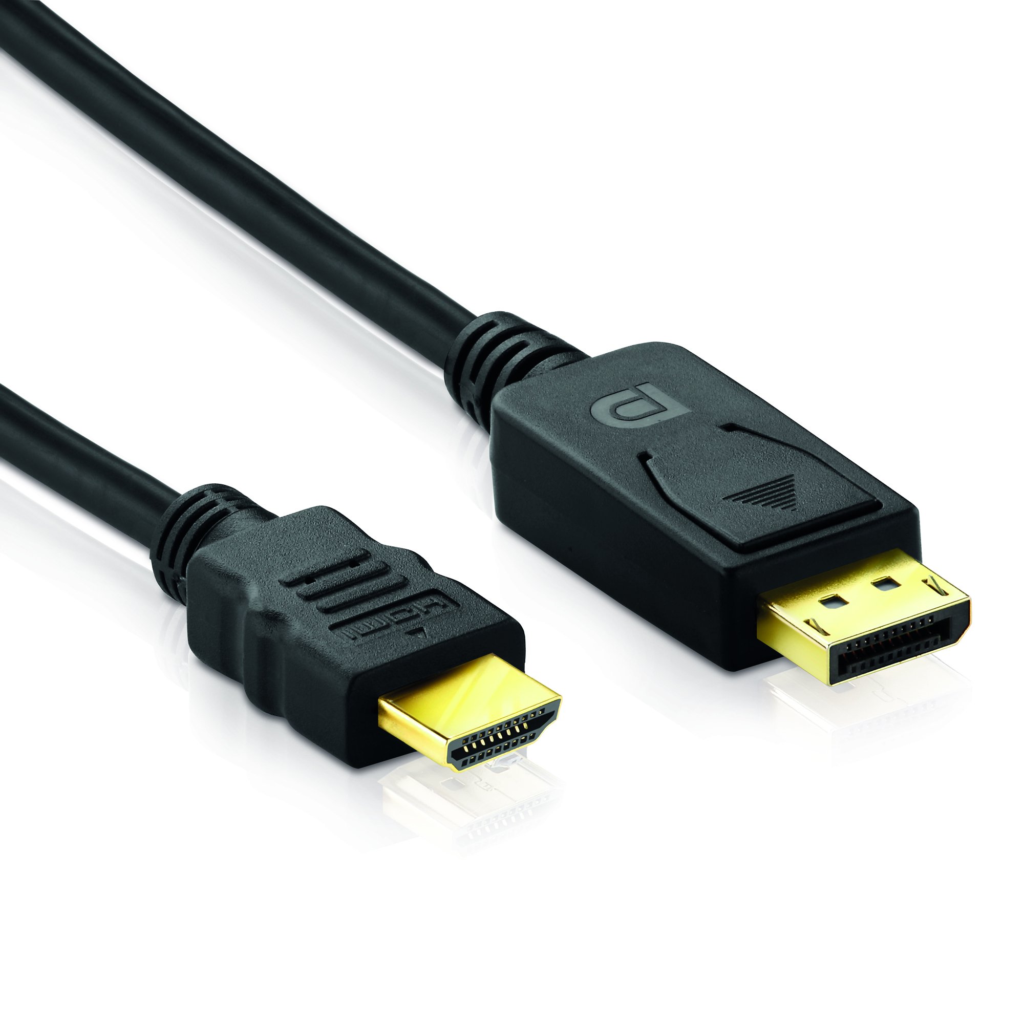 Hdsupply x HC055 Xxxe High Speed Micro HDMI Cable with Ethernet HDMI A Male – HDMI -D Male 19 Pin – Double Shielded, Gold-plated contacts Black