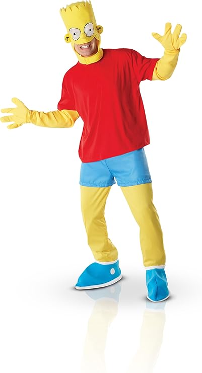 Rubie's Official Adult'sThe Simpsons Fancy Dress Costume - X-Large ...