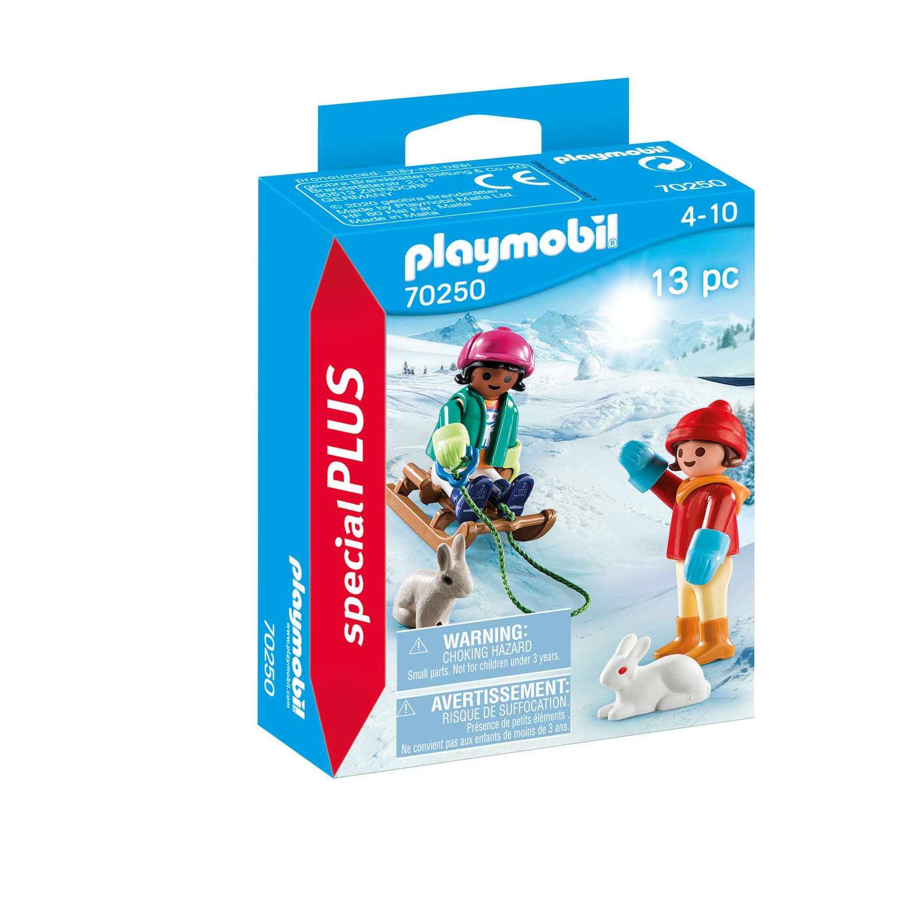 Playmobil Special Plus 70250 Children with Sledge, for Ages 4+