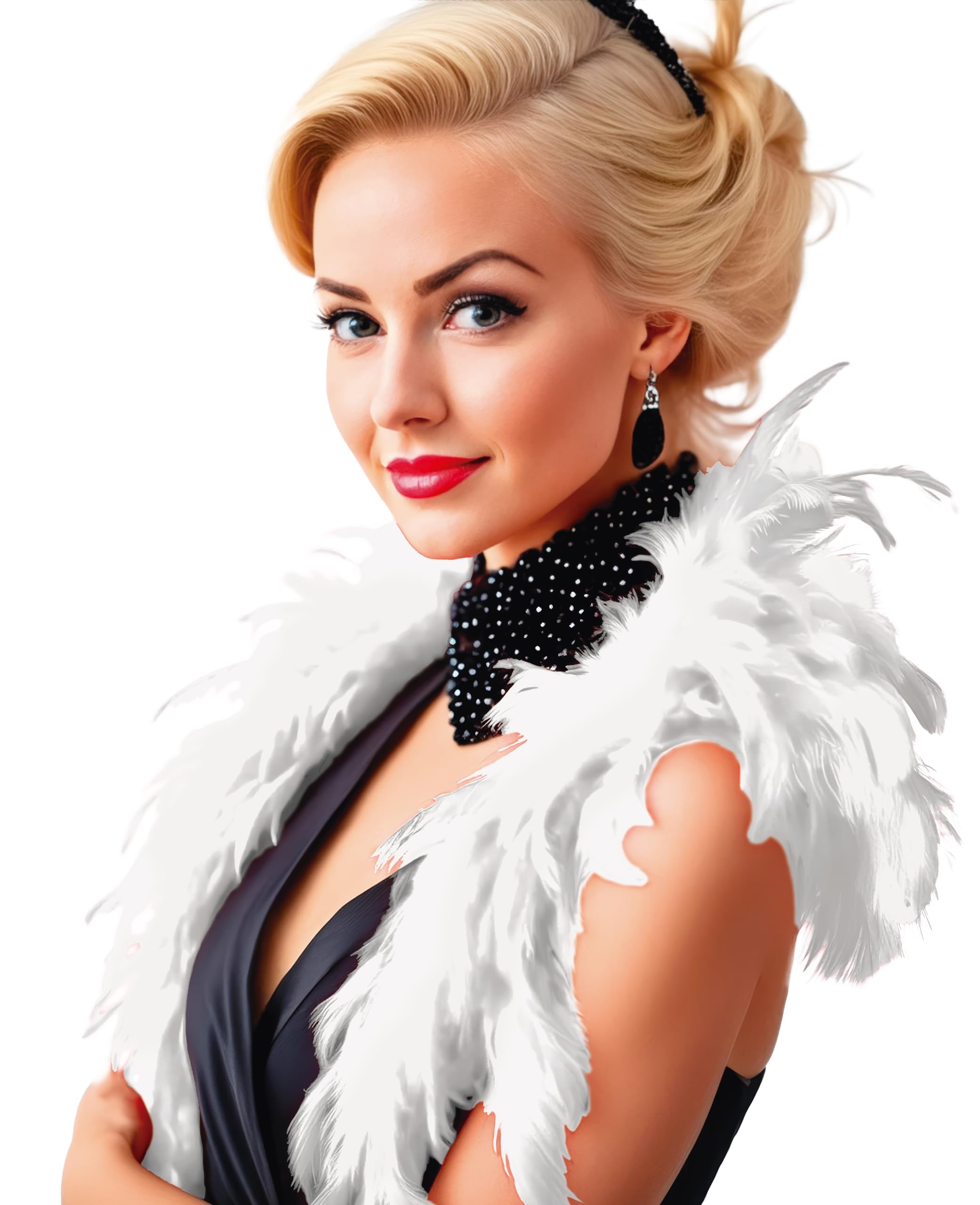 Fiestas Guirca Cheap Buoy in Real Feather White 180 cm