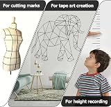 SZCXDKJ 2 Rolls Whiteboard Grid Tape 3mm x 66m Self-Adhesive Black Grid view 3