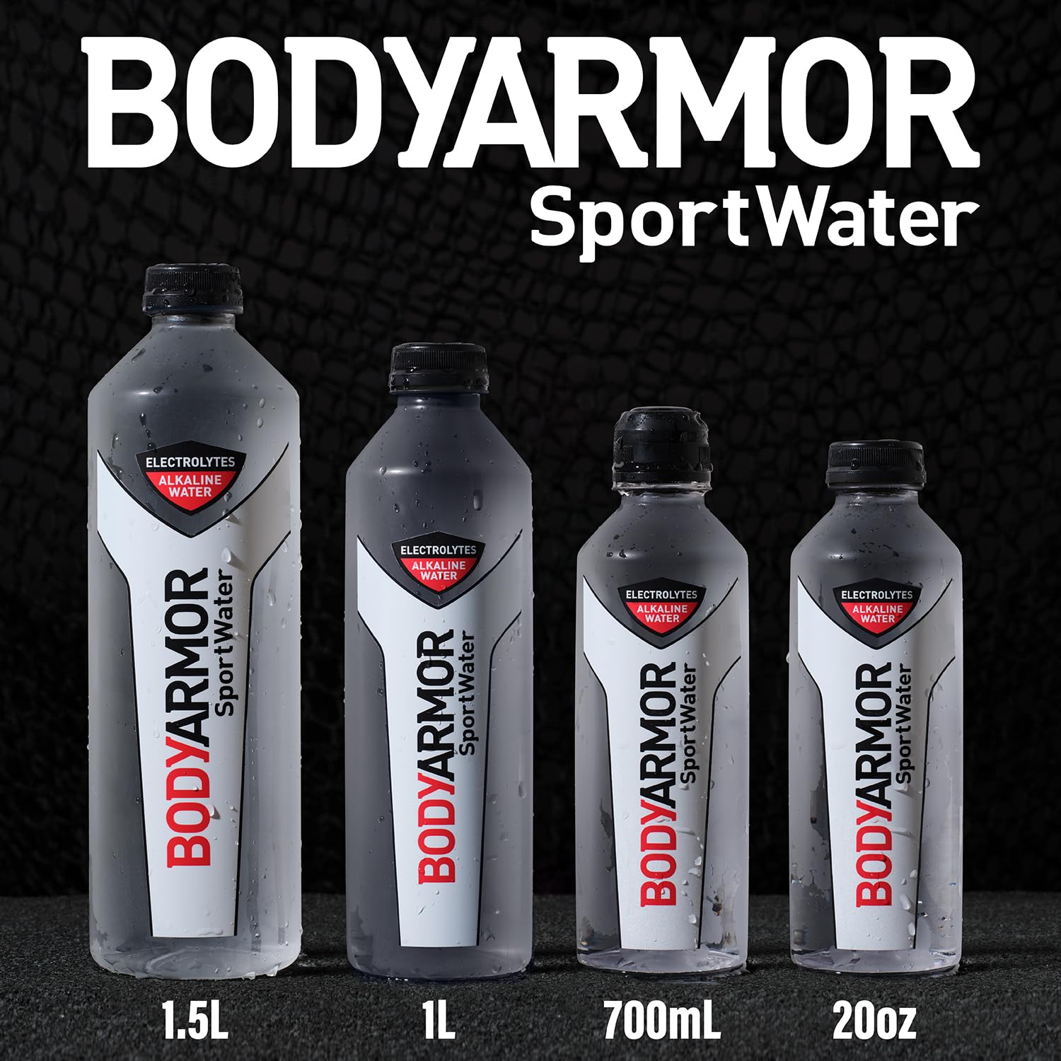 BODYARMOR SportWater Alkaline Water, Superior Hydration, High Alkaline Water pH 9+, Electrolytes, Perfect for your Active Lifestyle, 20 Ounce (Pack of 24)