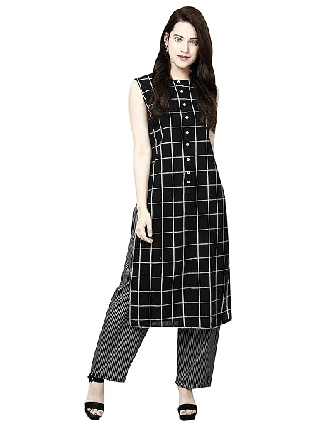 Buy Diego Women S 100 Cotton Kurti With Palazzo Pant Set At Amazon In