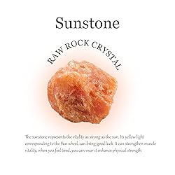 Apengshi Sunstone Raw Crystals 2PCS Natural Rough