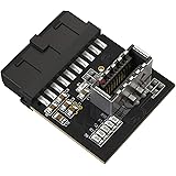 LINKUP - [Active Chip] USB 3.0 (3.1 Gen 2) Internal IDC 20 Pin Motherboard Header to A-Key 20 Pin Female Header Converter for