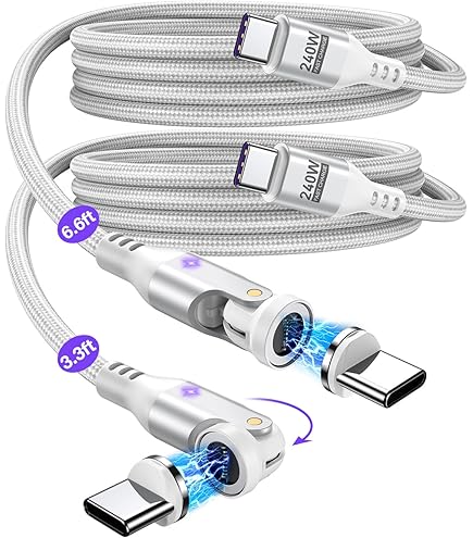 MoKo 240W USB C Magnetic Adapter 2Pack, Right Angle Magnetic Breakaway - View #8