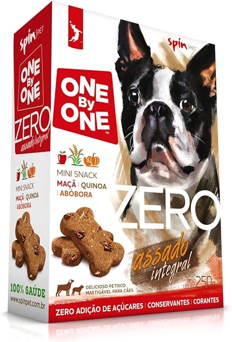 Snack Zero SpinPet para Cães Maçã, Quinoa e Abóbora - 250g 