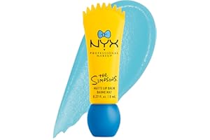 NYX Professional Makeup, Simpsons, Simpson Smushy, Matte Lip Balm, Buildable and Blurring, Shade: Peekaboo Blue (Transparent)