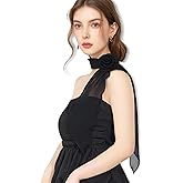 JENSVOIR Chiffon Scarf for Women, Removable Flower Neck Scarf Light Soft Fashion Rose Scarves Versatile Headband or Hair Band