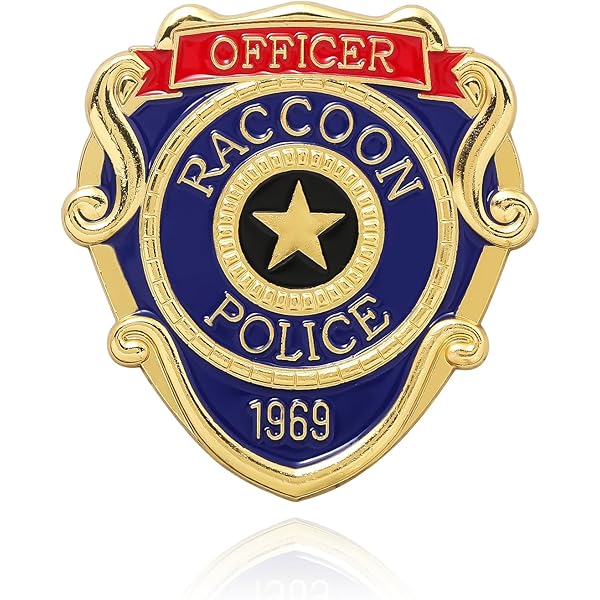 Amazon.com: Police Badge Pin - Racoon City Metal Costume Brooch