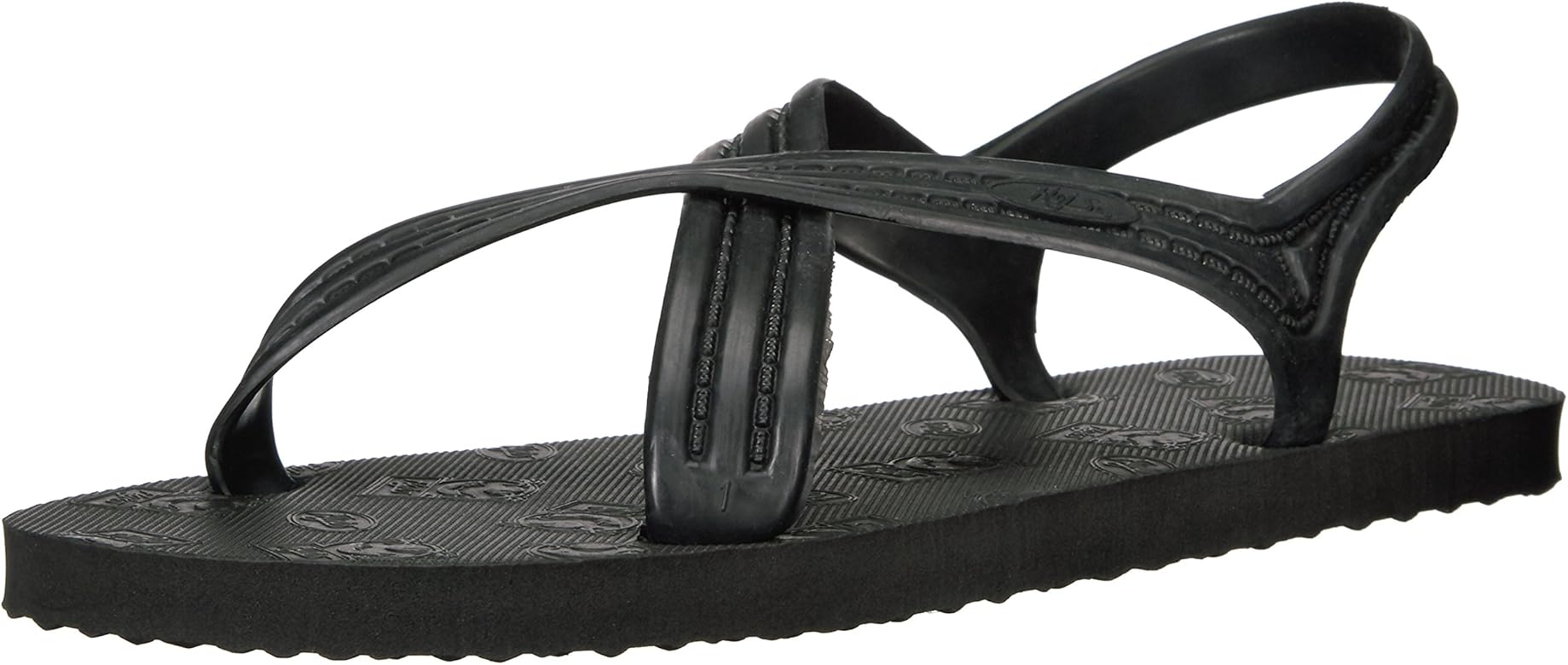 flojos black sandals