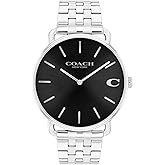 COACH Elliot Men's Quartz Watch - 2 - Hand Analog Movement - Link Bracelet - Classic Style for Everyday Wear - Gift for Him - 43mm