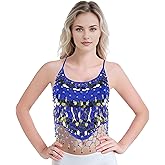 MUNAFIE Belly Dance Top - Adjustable Costume Top for Professional Performances & Cosplay Halloween Gifts
