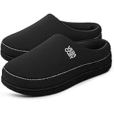 VeraCosy Men's Moccasin Slippers Comfy Soft Durable Slip-on Indoor Memory Foam House Shoes