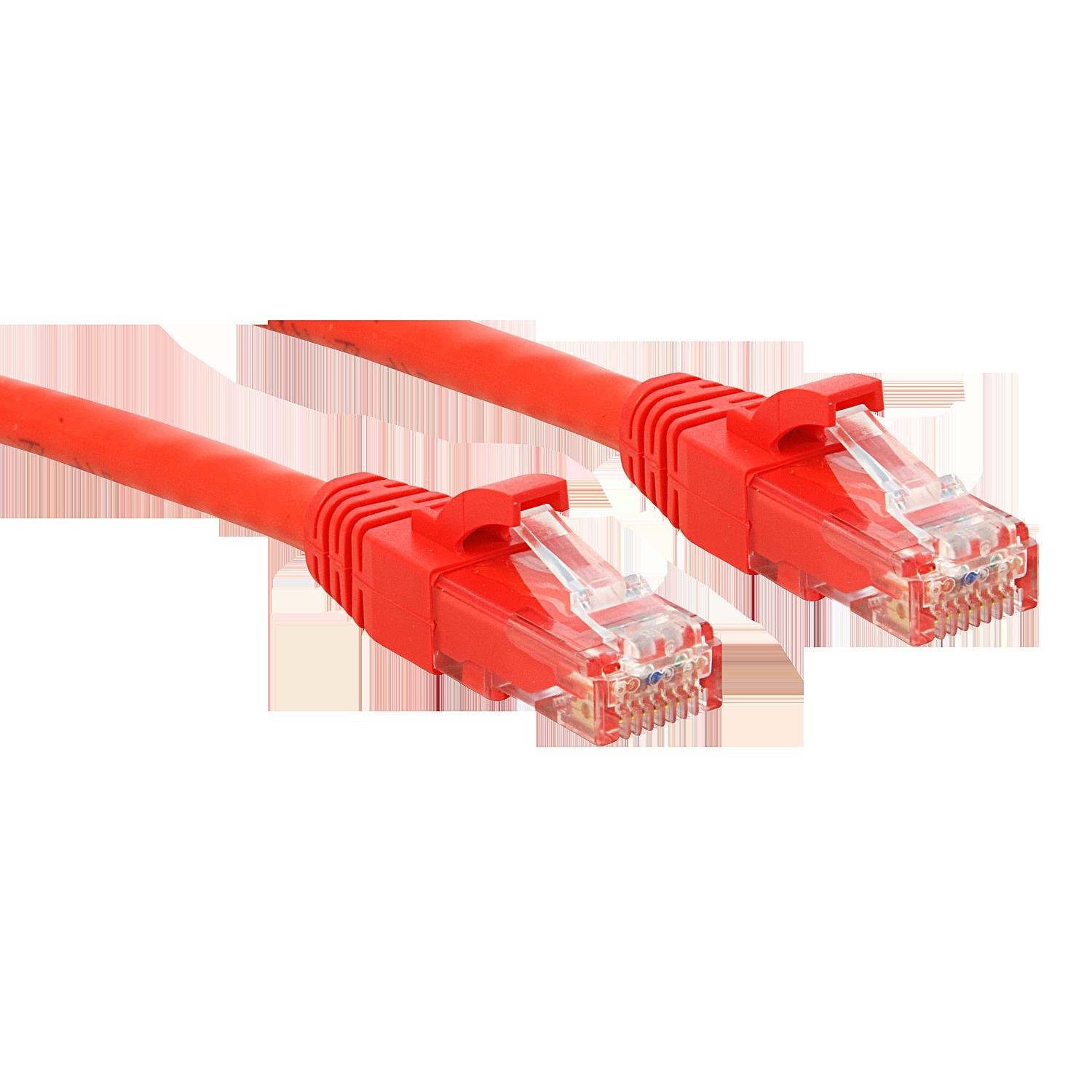 LINDY 10m Cat.6 U/UTP Ethernet Cable, Red