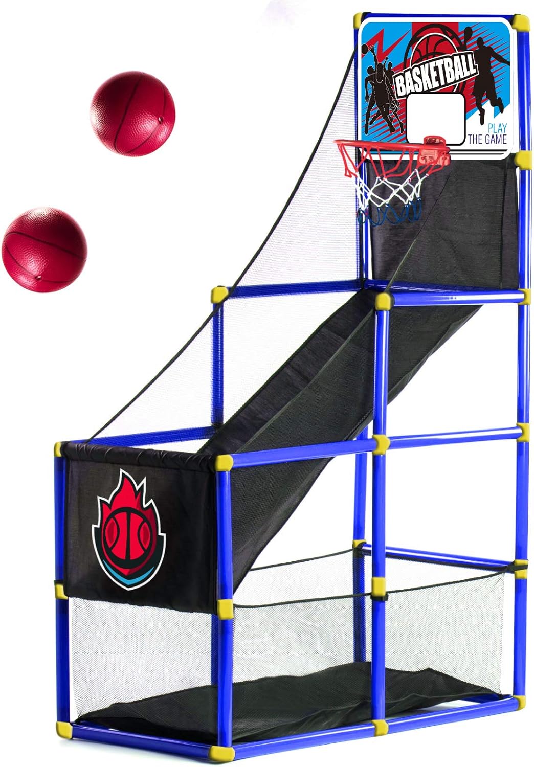 Arcade Blue Basketball Hoop Game by BestKidBall – Basement Toys – Basketball Hoop for Kids – Basketball Game with Hoop Training System – Kids Indoor Sports Toys – Fun and Entertaining: Toys & Games