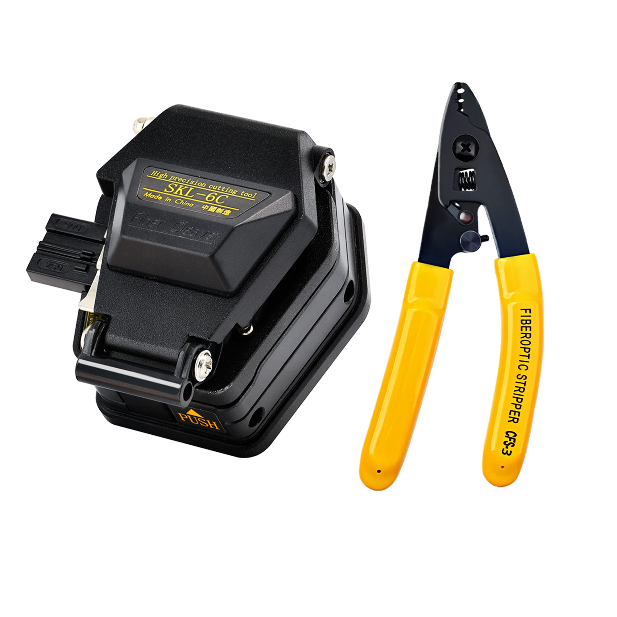 Optical Fibre Cleaver SKL-6C Cable Cutting Cutter stripper CFS-3 FTTH Kit Tools