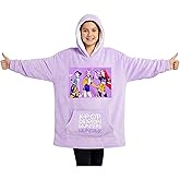 KPop Demon Hunters Huntrix Fleece Wearable Blanket Hoodie for Girls 6–14 Yrs Officially Licensed KPop Merch, Girls Gifts