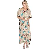 Miss Lavish London Kaftan for Women Dress Summer Swimsuit Cover Up, Plus Size Kaftan, Cruise & Caribbean Vacation Coverup