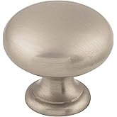 Top Knobs M281 Somerset II Collection 1-1/4" Mushroom Knob, Brushed Satin Nickel