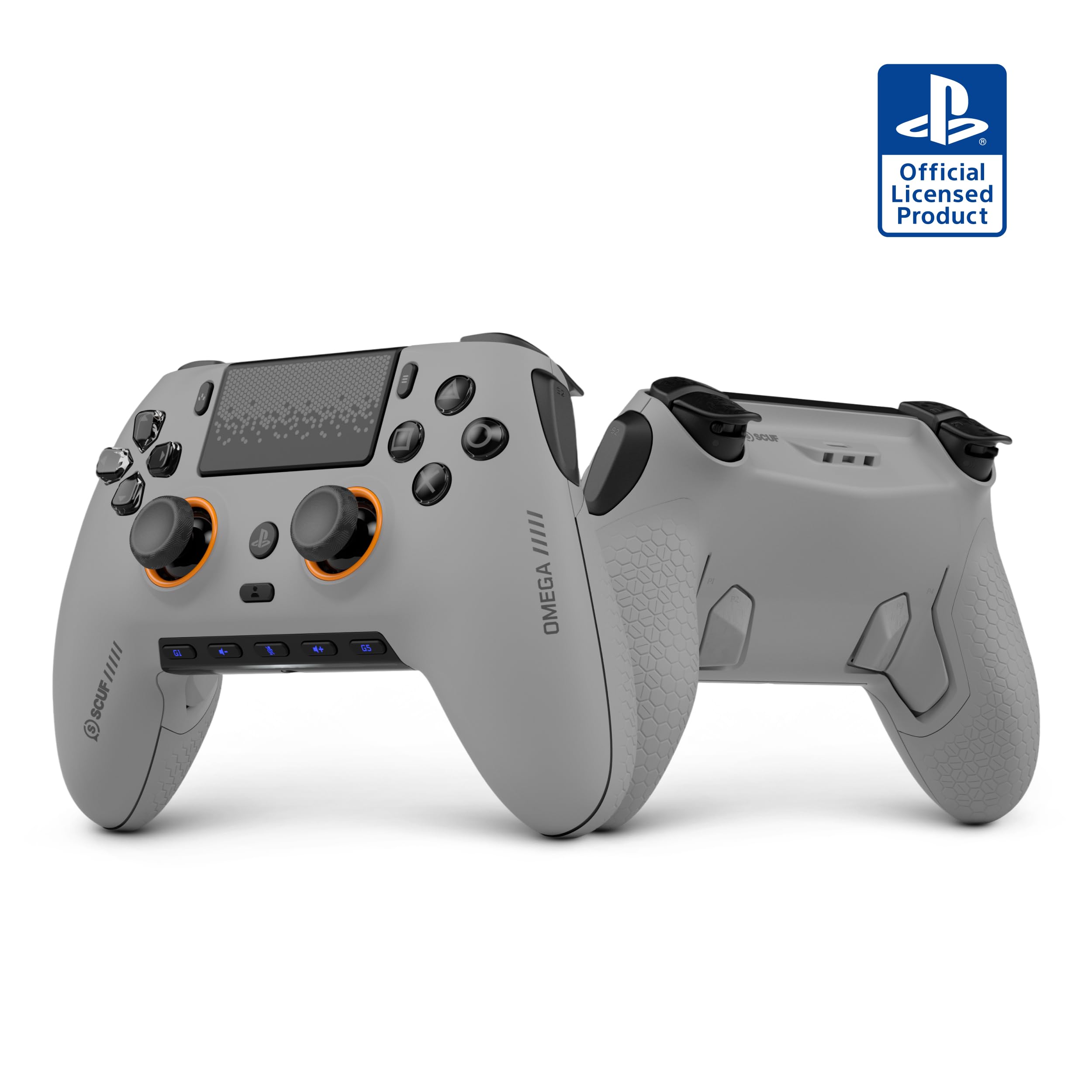 SCUF OMEGA PS5 Wireless Performance Controller – Light Gray | Officially Licensed, 11 Custom Inputs, Instant Triggers, Low La