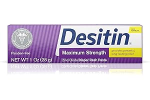 Desitin Diaper Rash Ointment Desitin Maximum Strength Original Paste for Diaper Rash, 1 Oz