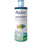 Aqueon Aquarium Algae Remover, 16 Fluid Ounces | Fish tank algae remover for freshwater aquariums with fish and plants, controls green water blooms on aquarium decor
