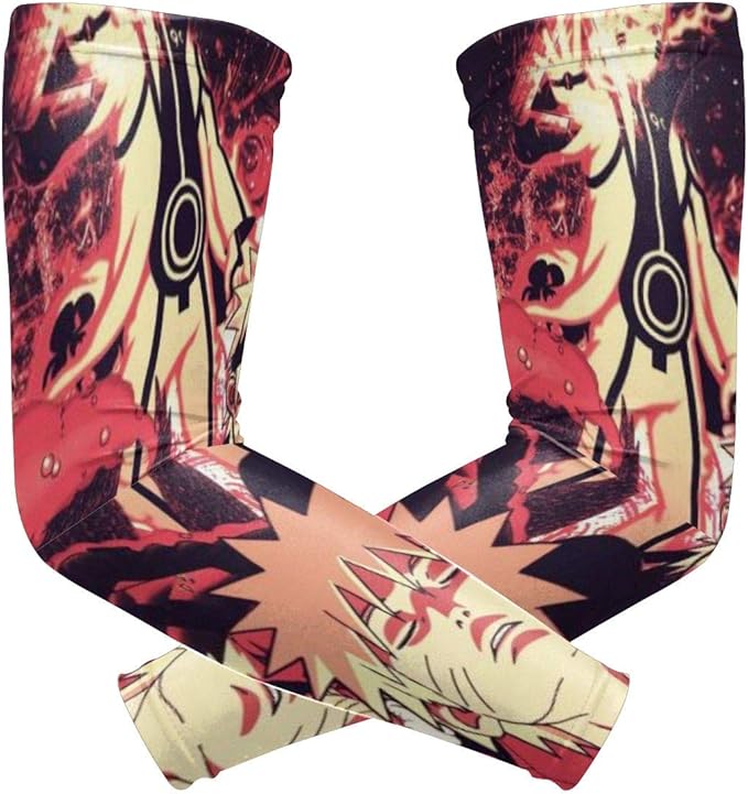 Amazon.com: Kyuubi Uzumaki Naruto Arm Sleeve - UV Protection Cooling