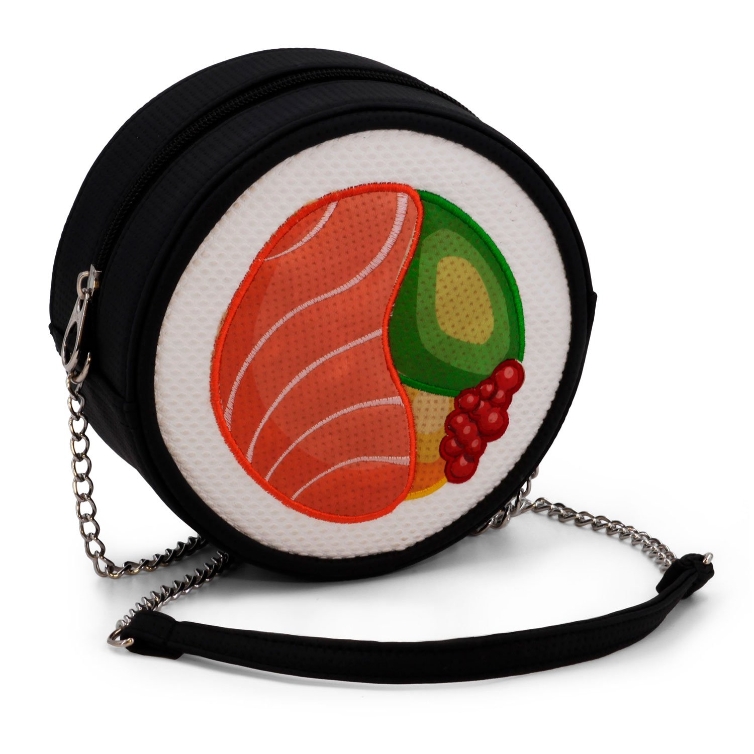 Oh My Pop! Maki-Sushi Shoulder Bag, Black, 15.5 x 15.5 cm