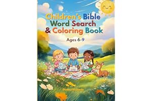 Children's Bible Word Search and Coloring Book for Kids Ages 6-9