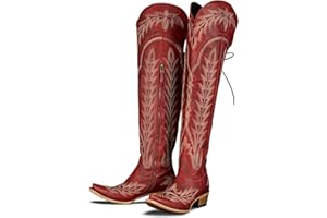 MissHeel Over the Knee Cowboy Boots for Women Adjustable Thigh High Cowgirl Boots