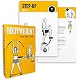 ELAORY Bodyweight Exercises Cards, 62 Workout Cards Deck Large Size 5" x 3.5" Fitness Cards for Women & Men, Beginner Fitness Guide to Training Exercises at Home or Gym