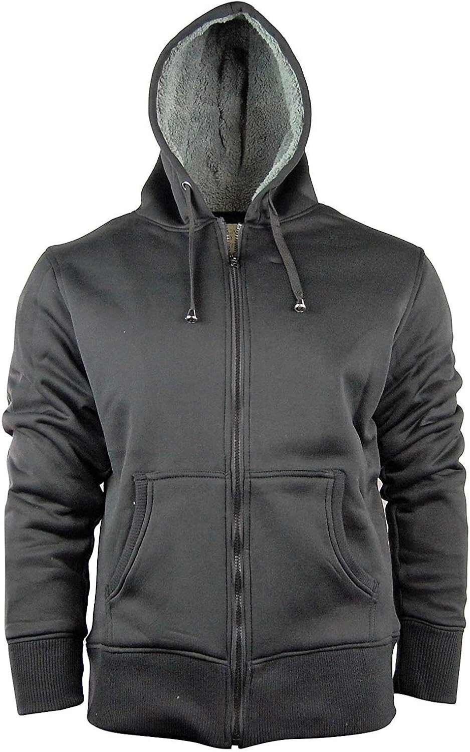 American Legend Men's Zip Up Hoodie/Hooded Jacket with Fleece Lining | Soft and Warm Sherpa 