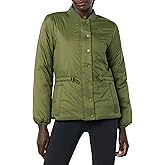 Amazon Essentials Women's Waist Padded Bomber Jacket