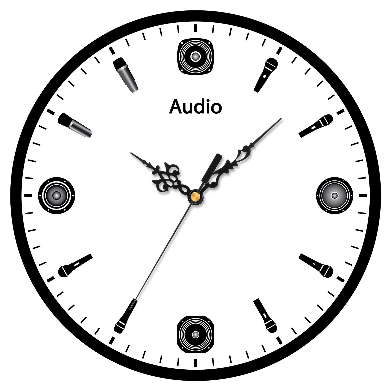 2 Pair Hands Quartz Clock Movement DIY Wall Clock Movement Mechanism Clock Repair Parts Replacement (Shaft Length 1-1/5 Inch/ 31 mm, Color Set 3)